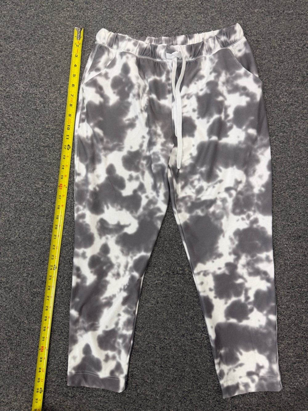 Scorpio Sol Gray & White Tie-Dye Jogger Pants